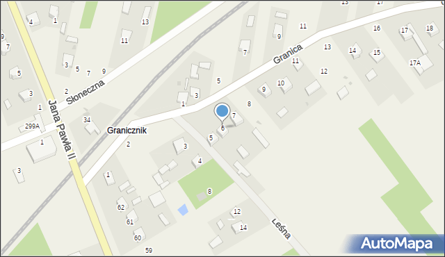 Wola Baranowska, Granica, 6, mapa Wola Baranowska