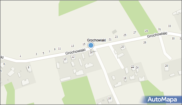 Wola Baranowska, Grochowiaki, 14, mapa Wola Baranowska