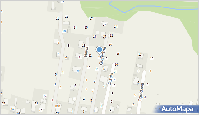 Wola Filipowska, Graniczna, 13, mapa Wola Filipowska