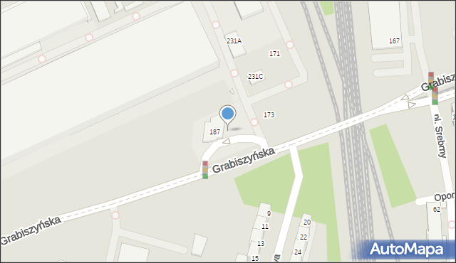 Wrocław, Grabiszyńska, 189, mapa Wrocławia