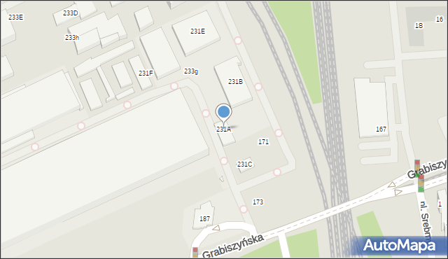 Wrocław, Grabiszyńska, 231A, mapa Wrocławia