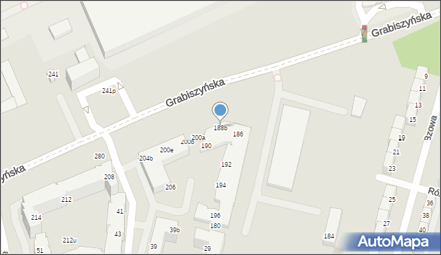 Wrocław, Grabiszyńska, 188b, mapa Wrocławia