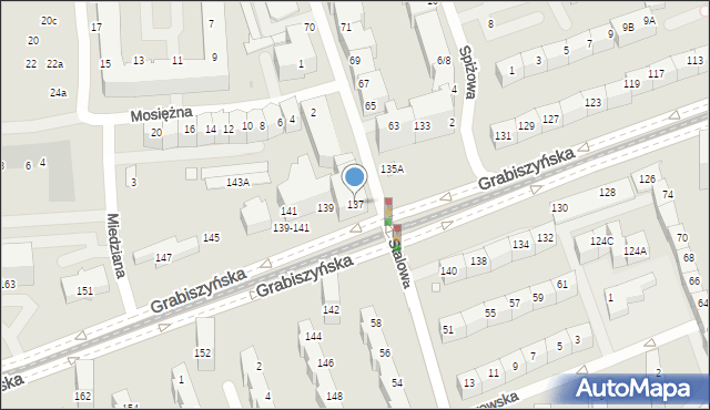 Wrocław, Grabiszyńska, 137, mapa Wrocławia