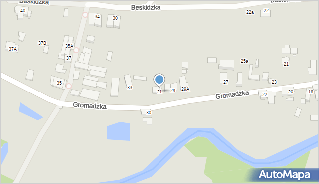 Wrocław, Gromadzka, 31, mapa Wrocławia