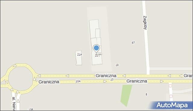 Wrocław, Graniczna, 21, mapa Wrocławia