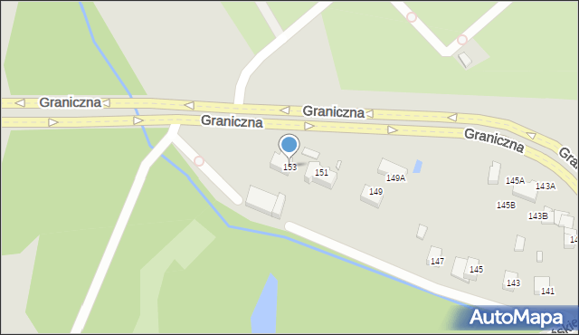 Wrocław, Graniczna, 153, mapa Wrocławia