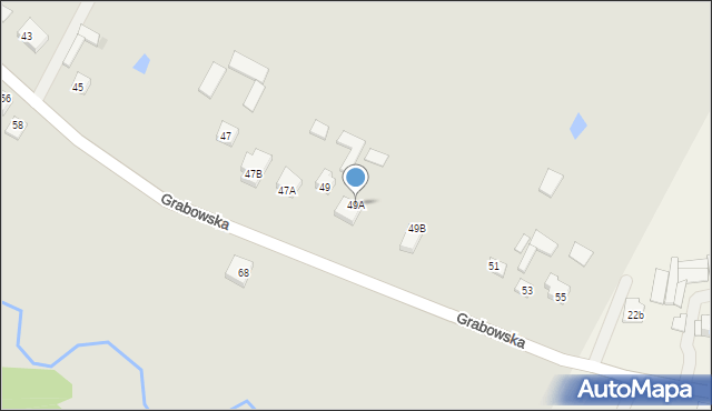 Zambrów, Grabowska, 49A, mapa Zambrów