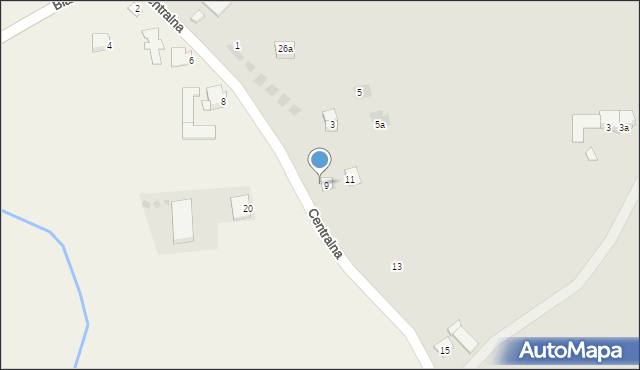 Zator, Graniczna, 2, mapa Zator