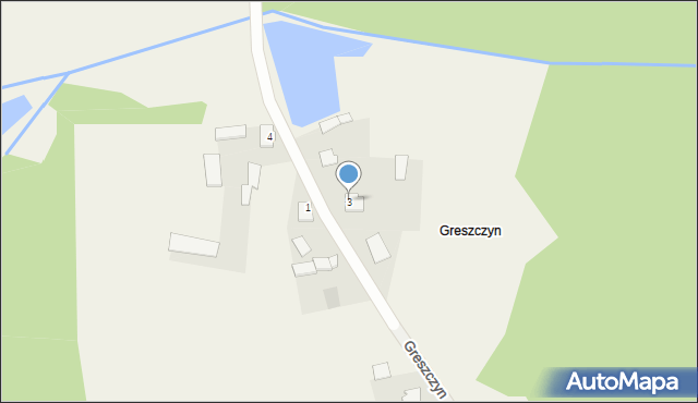 Zbójno, Greszczyn, 3, mapa Zbójno