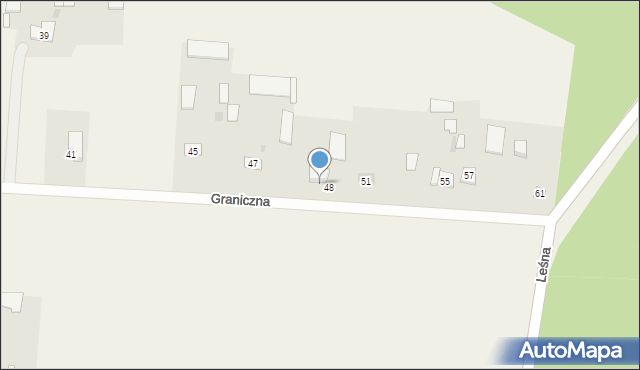 Zbuczyn, Graniczna, 49, mapa Zbuczyn