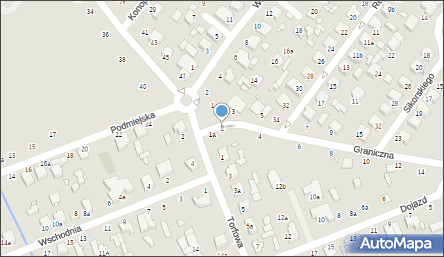 Zduńska Wola, Graniczna, 2, mapa Zduńska Wola
