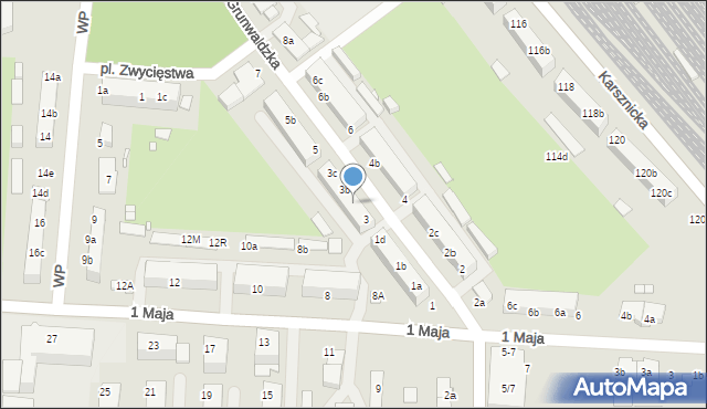 Zduńska Wola, Grunwaldzka, 3a, mapa Zduńska Wola