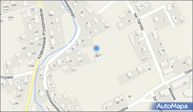 Zielonki, Grochowalskiego Feliksa, dr., 23a, mapa Zielonki