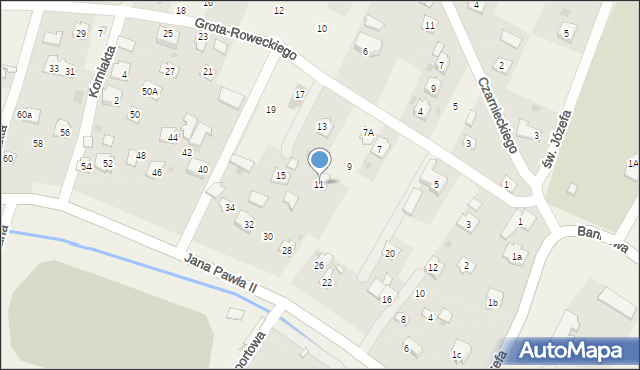 Żurawica, Grota-Roweckiego Stefana, gen., 11, mapa Żurawica