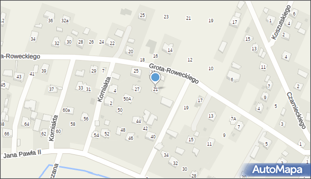 Żurawica, Grota-Roweckiego Stefana, gen., 21, mapa Żurawica