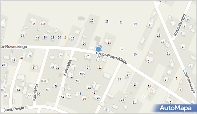 Żurawica, Grota-Roweckiego Stefana, gen., 23, mapa Żurawica