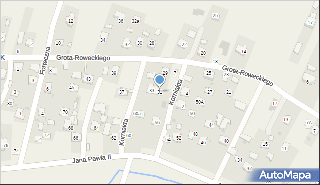 Żurawica, Grota-Roweckiego Stefana, gen., 31, mapa Żurawica