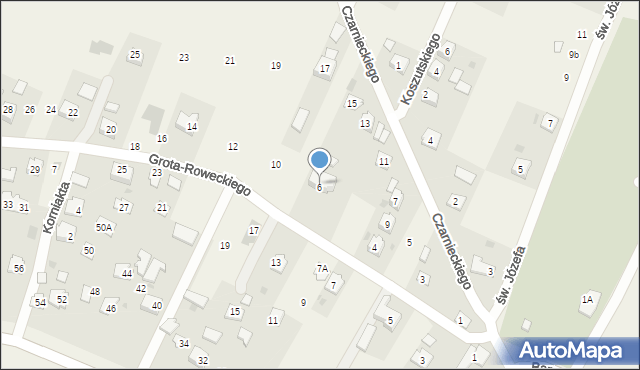 Żurawica, Grota-Roweckiego Stefana, gen., 8, mapa Żurawica