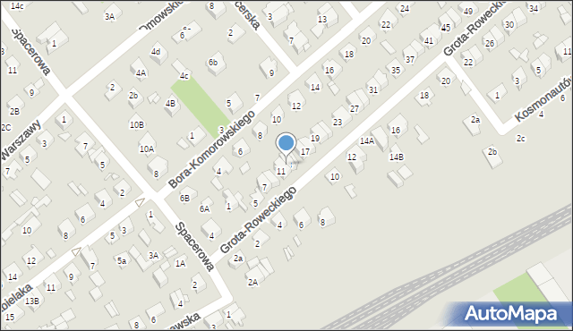 Żyrardów, Grota-Roweckiego Stefana, gen., 13, mapa Żyrardów