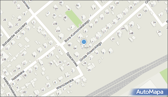 Żyrardów, Grota-Roweckiego Stefana, gen., 3, mapa Żyrardów