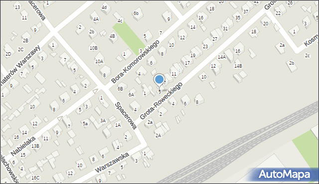 Żyrardów, Grota-Roweckiego Stefana, gen., 5, mapa Żyrardów