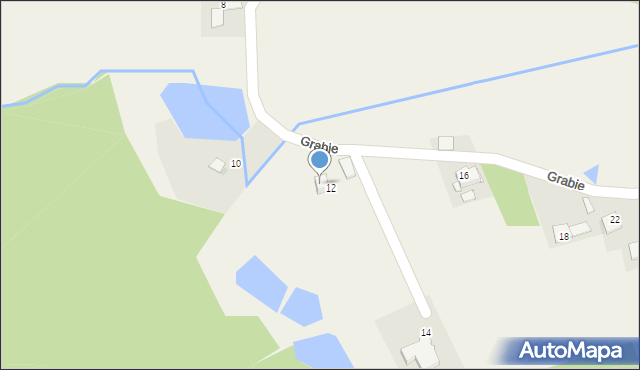 Żytna, Grabie, 12A, mapa Żytna