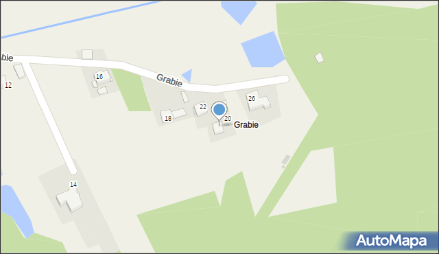 Żytna, Grabie, 24, mapa Żytna