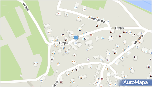 Żywiec, Grojec, 21, mapa Żywiec