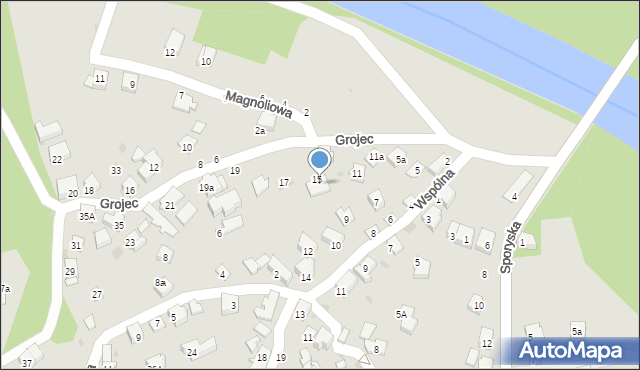 Żywiec, Grojec, 9a, mapa Żywiec