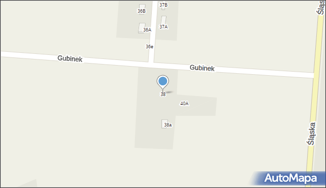 Gubinek, Gubinek, 38, mapa Gubinek