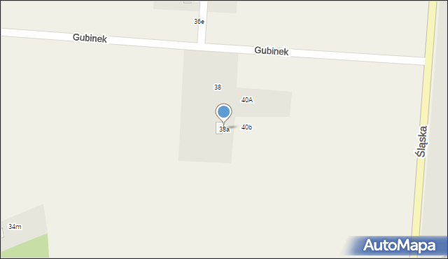 Gubinek, Gubinek, 38a, mapa Gubinek