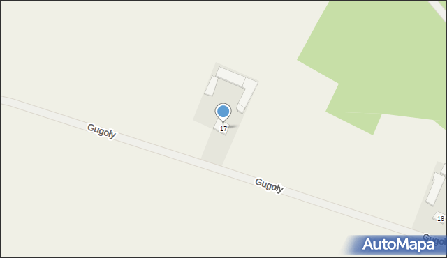 Gugoły, Gugoły, 17, mapa Gugoły