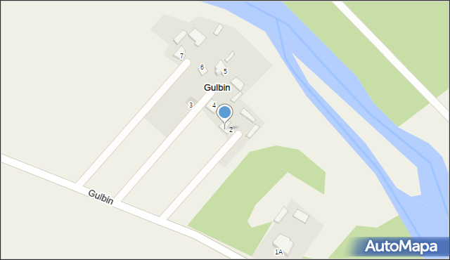 Gulbin, Gulbin, 2A, mapa Gulbin