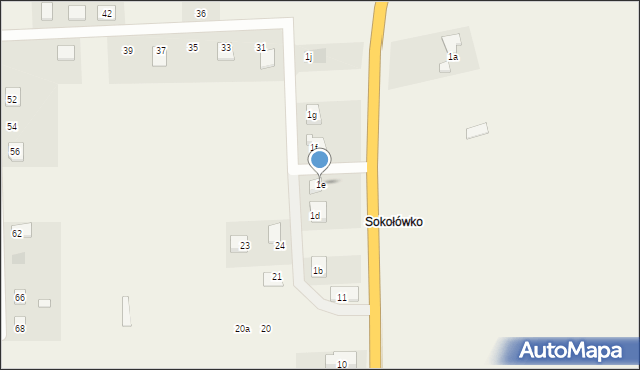 Gulczewko, Gulczewko, 1e, mapa Gulczewko