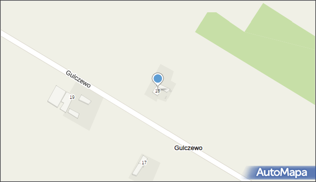 Gulczewo, Gulczewo, 18, mapa Gulczewo