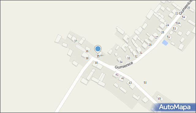 Gumienice, Gumienice, 35, mapa Gumienice