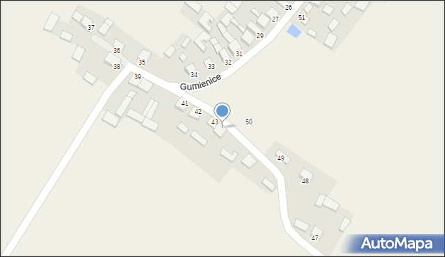 Gumienice, Gumienice, 44, mapa Gumienice