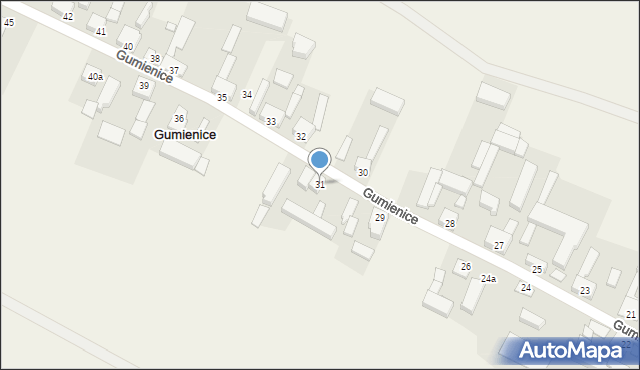 Gumienice, Gumienice, 31, mapa Gumienice