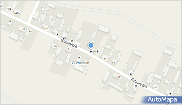 Gumienice, Gumienice, 35, mapa Gumienice