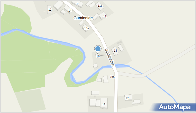 Gumieniec, Gumieniec, 16, mapa Gumieniec