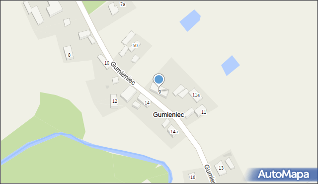 Gumieniec, Gumieniec, 9, mapa Gumieniec