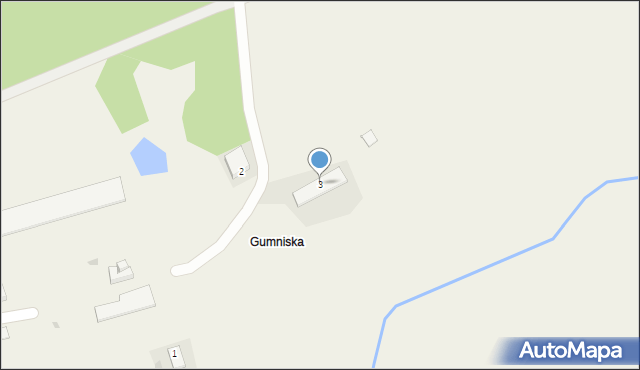 Gumniska, Gumniska, 3, mapa Gumniska