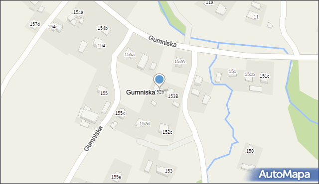 Gumniska, Gumniska, 152b, mapa Gumniska
