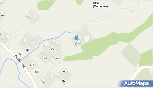 Gumniska, Gumniska, 97, mapa Gumniska