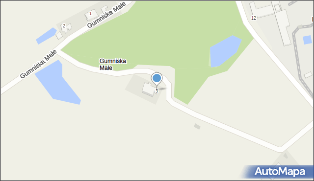 Gumniska Małe, Gumniska Małe, 3, mapa Gumniska Małe