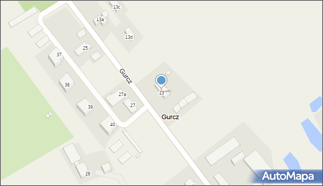 Gurcz, Gurcz, 13, mapa Gurcz