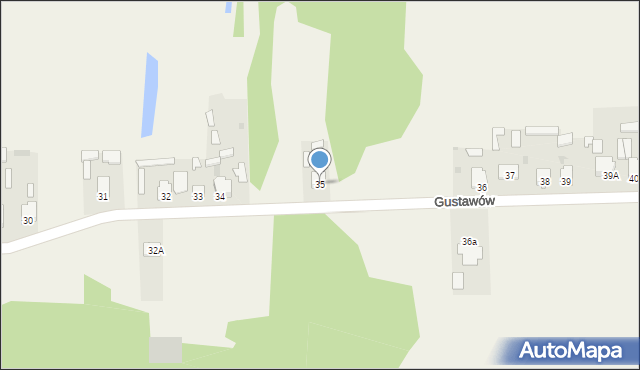 Gustawów, Gustawów, 35, mapa Gustawów