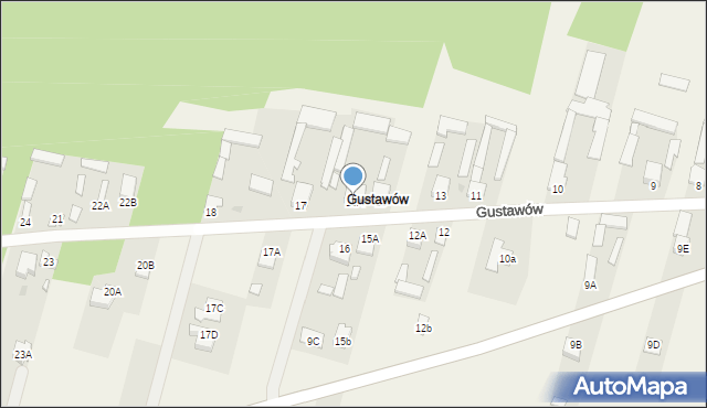 Gustawów, Gustawów, 16A, mapa Gustawów