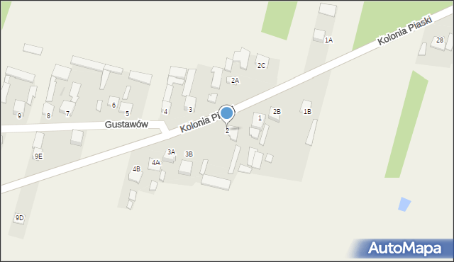 Gustawów, Gustawów, 2, mapa Gustawów