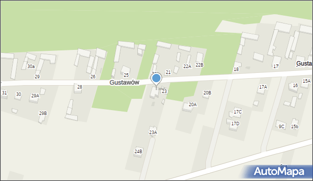 Gustawów, Gustawów, 24A, mapa Gustawów